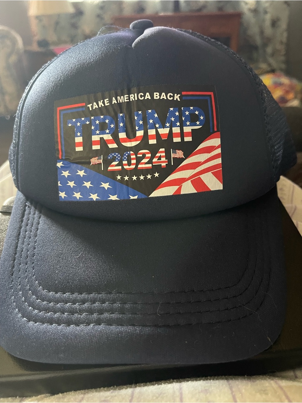 2024 Patriotic Navy Trucker Cap - Trump 2024